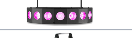 LED Lichteffekt mit 7 Linsen